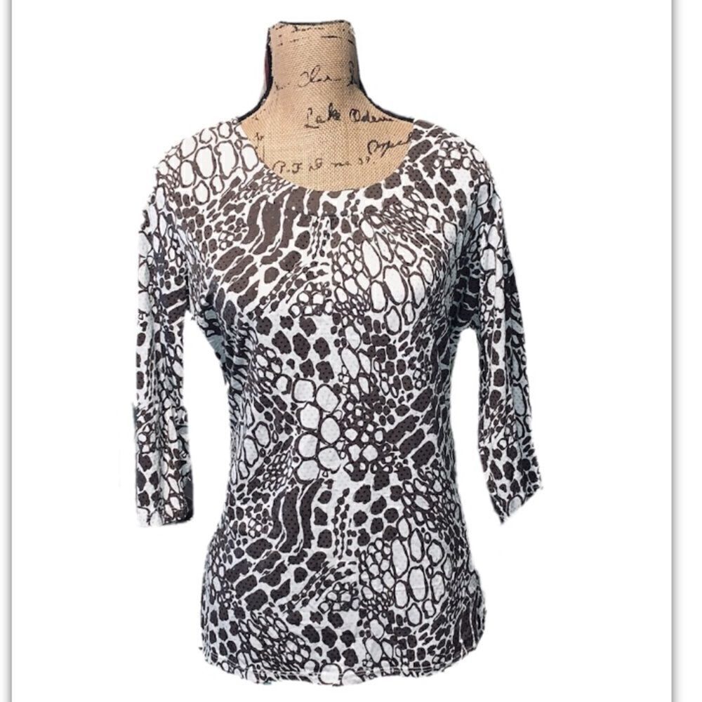 Susan Graver style sequin shirt m